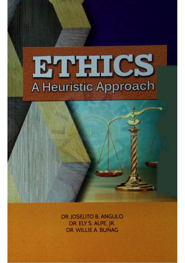 Ethics a heuristic approach by Angulo et al. 2019